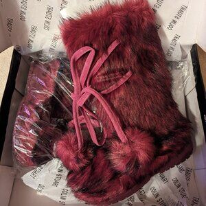 Colin Stuart Faux Fur Boots ~ New in Box